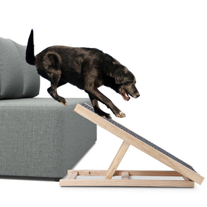 Small Dog Ramp for Couch Bed Car Folding Portable Pet Ramp for Cats Adjustable Height