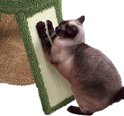 Cactus Cat Tree, 42In Cat Tower for Indoor Cats, Multi Level Kitten Condo Scratching Post, Cat Activity Center Pet Furniture W/Ball, Plush Perch, Platform, Basket